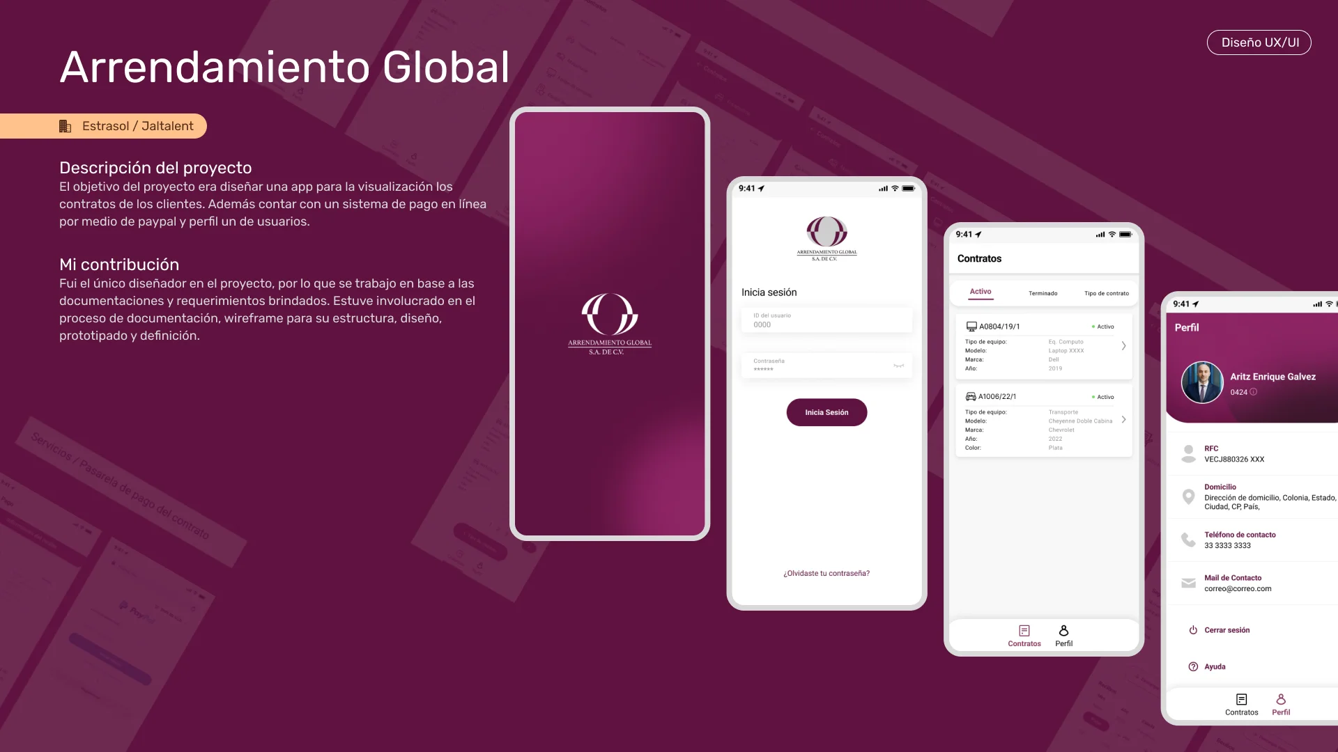 Diseño UXUI y Desarrollo Web portafolio