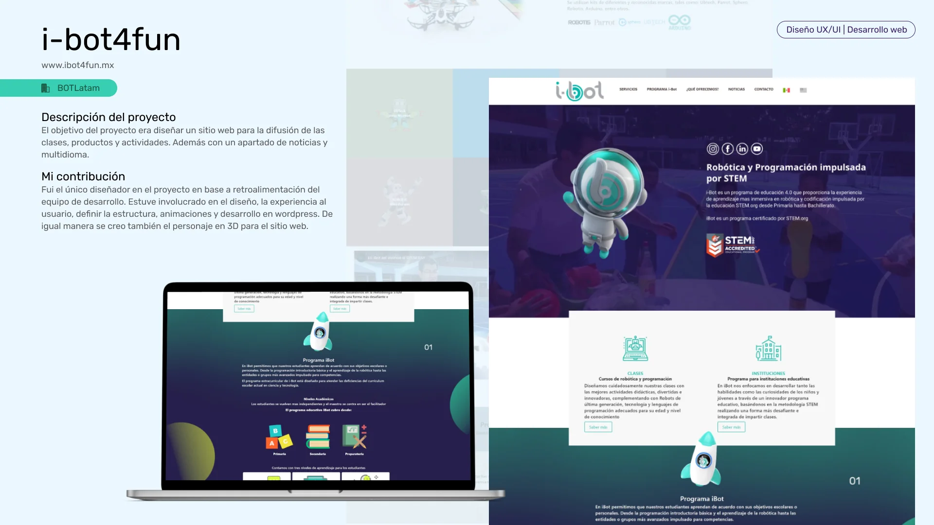 Diseño UXUI y Desarrollo Web portafolio
