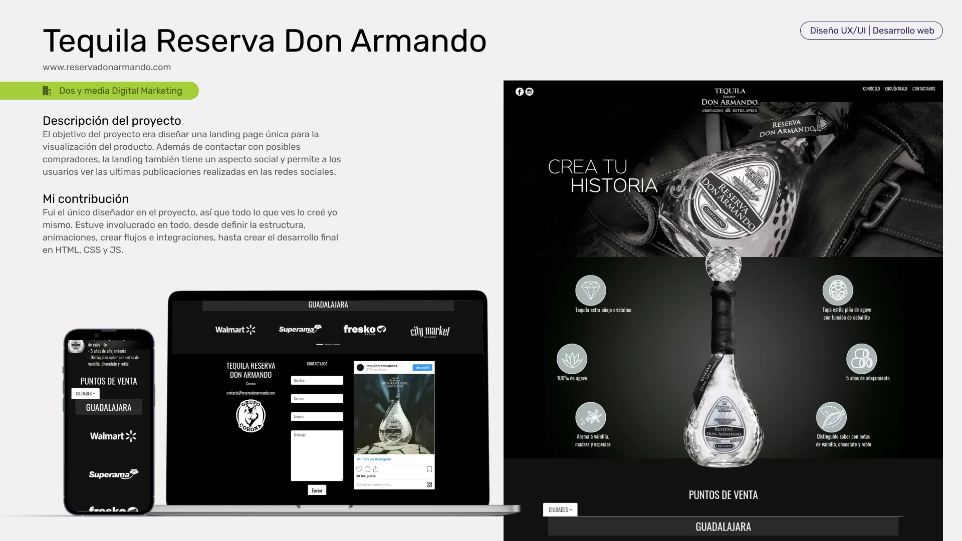 Diseño UXUI y Desarrollo Web portafolio