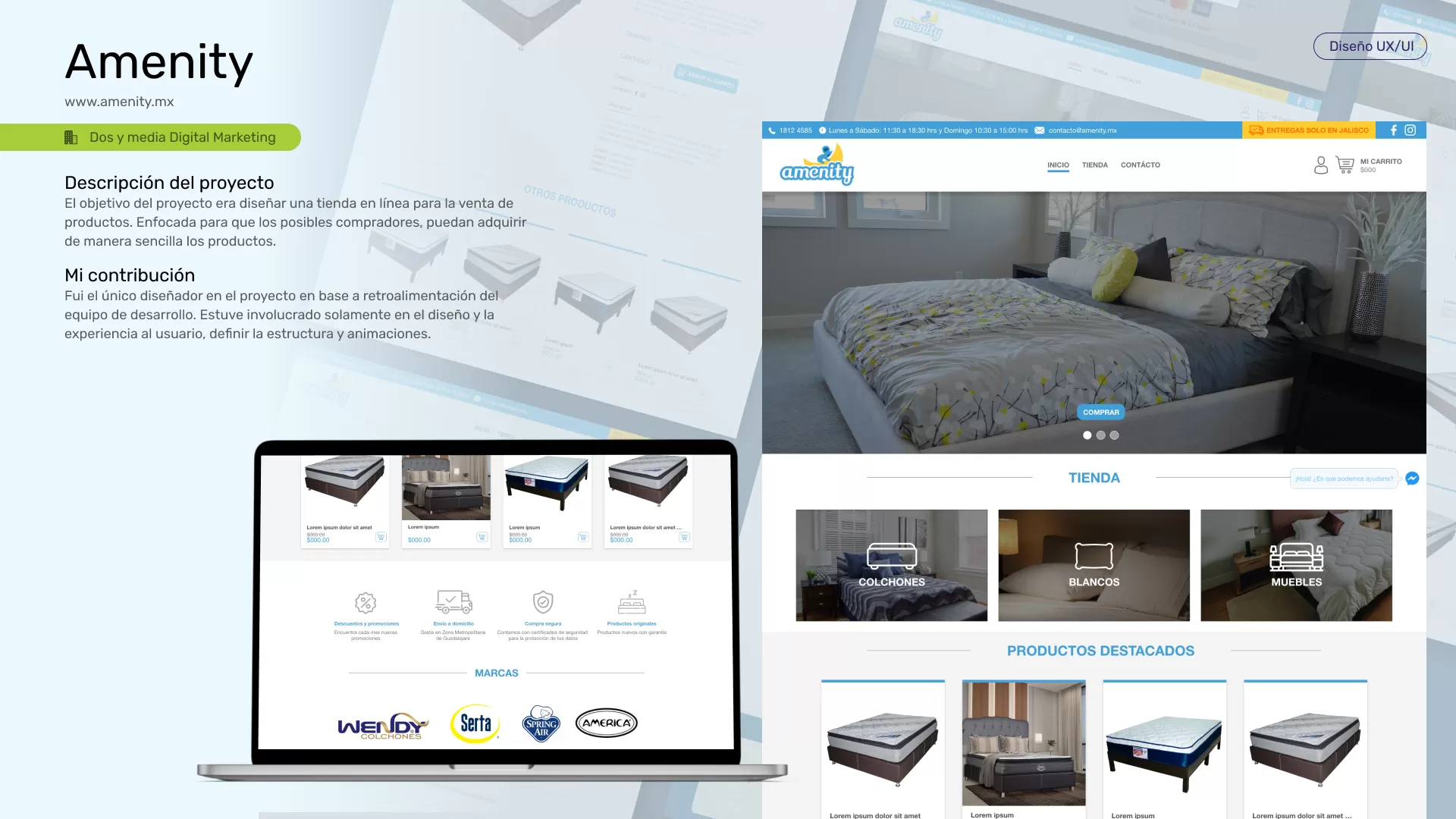 Diseño UXUI y Desarrollo Web portafolio